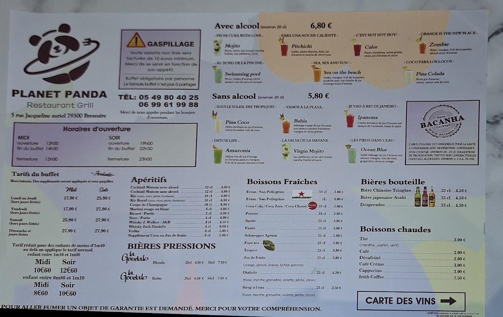 Planet Panda - Menu Image 2